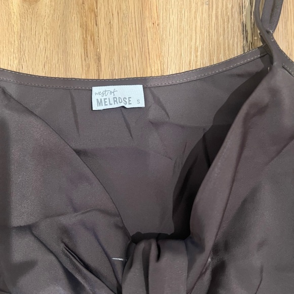 West of Melrose Satin Tank - Picture 3 of 3